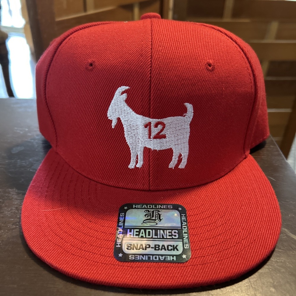 Tom Brady‎ The Goat -#12 Baseball Cap SnapBack